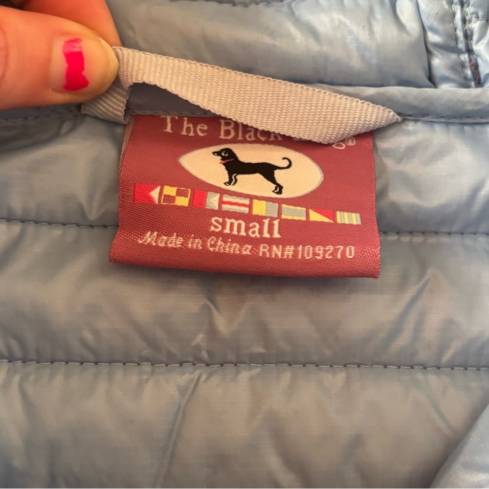 🐕 The Black Dog Lightweight Hooded Puffer Jacket Pink Blue Small - Picture 5 of 10